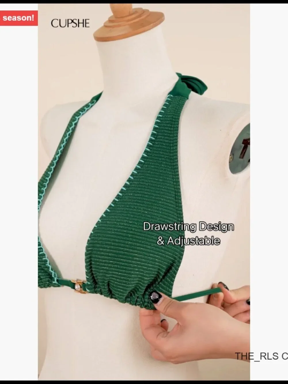 N/A textured bikini